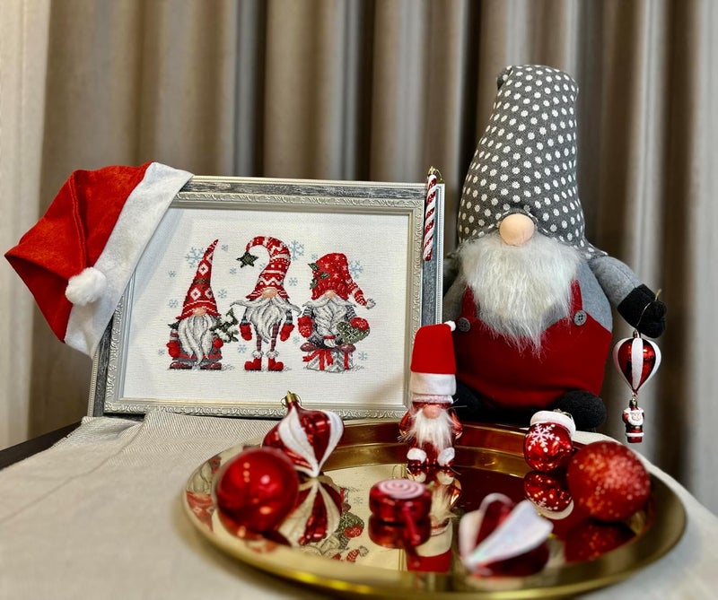 Riolis - Gnomes 2171, Christmas Cross Stitch Kits 11¾"x8¼, Cross Stitch for Beginners & Advanced, Crossstitch for Adults, Counted Stitching Kits, Embroidery Kit Christmas - Image 5